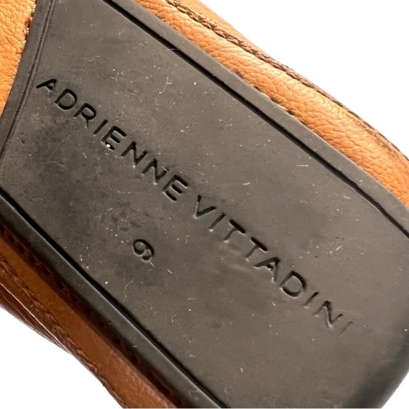 Adrienne Vittadini Camel Leather Comfort Driving Loafers Women’s 9 - Picture 13 of 14